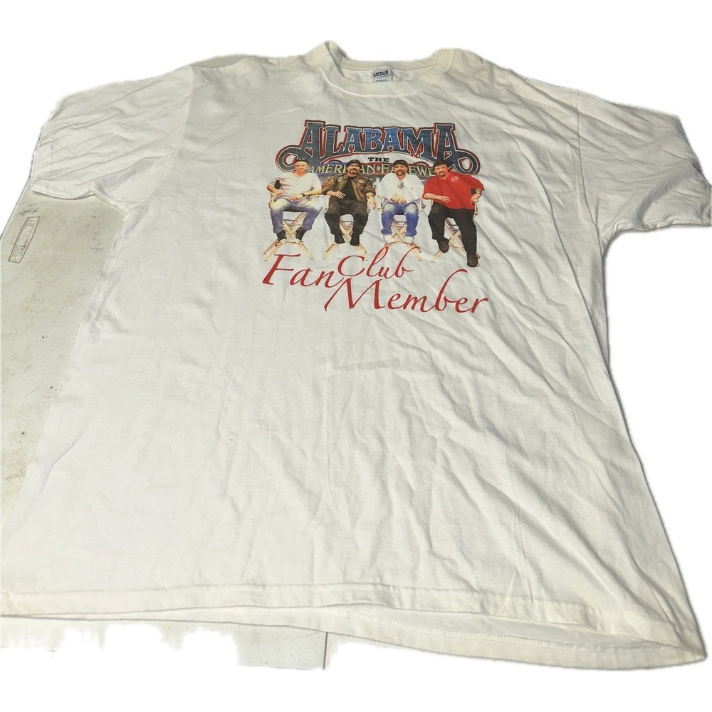 Alabama The American Farewell Fan Club Member‎ T-Shirt Men's 2XL White Tee